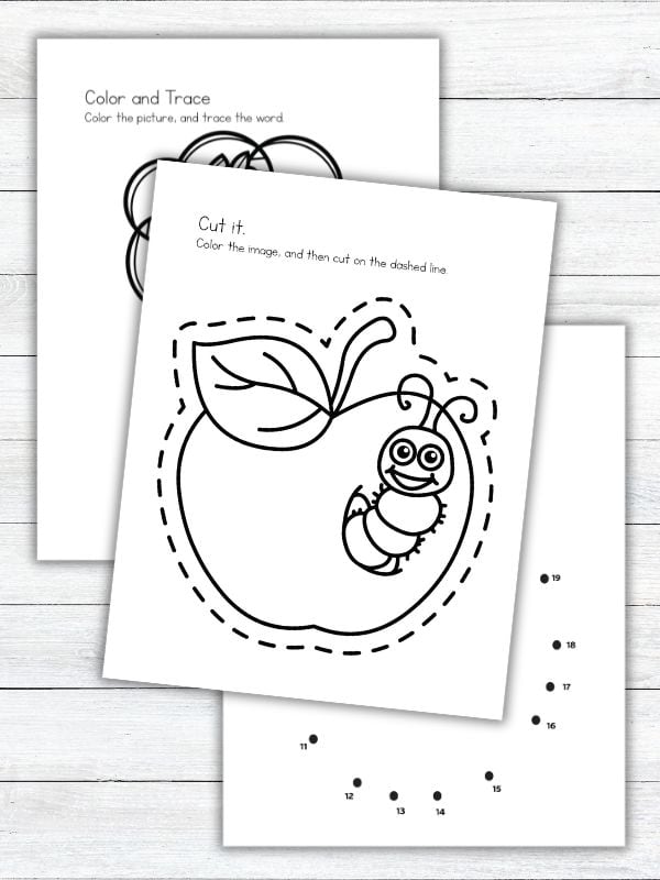 A is for Apple Worksheets
