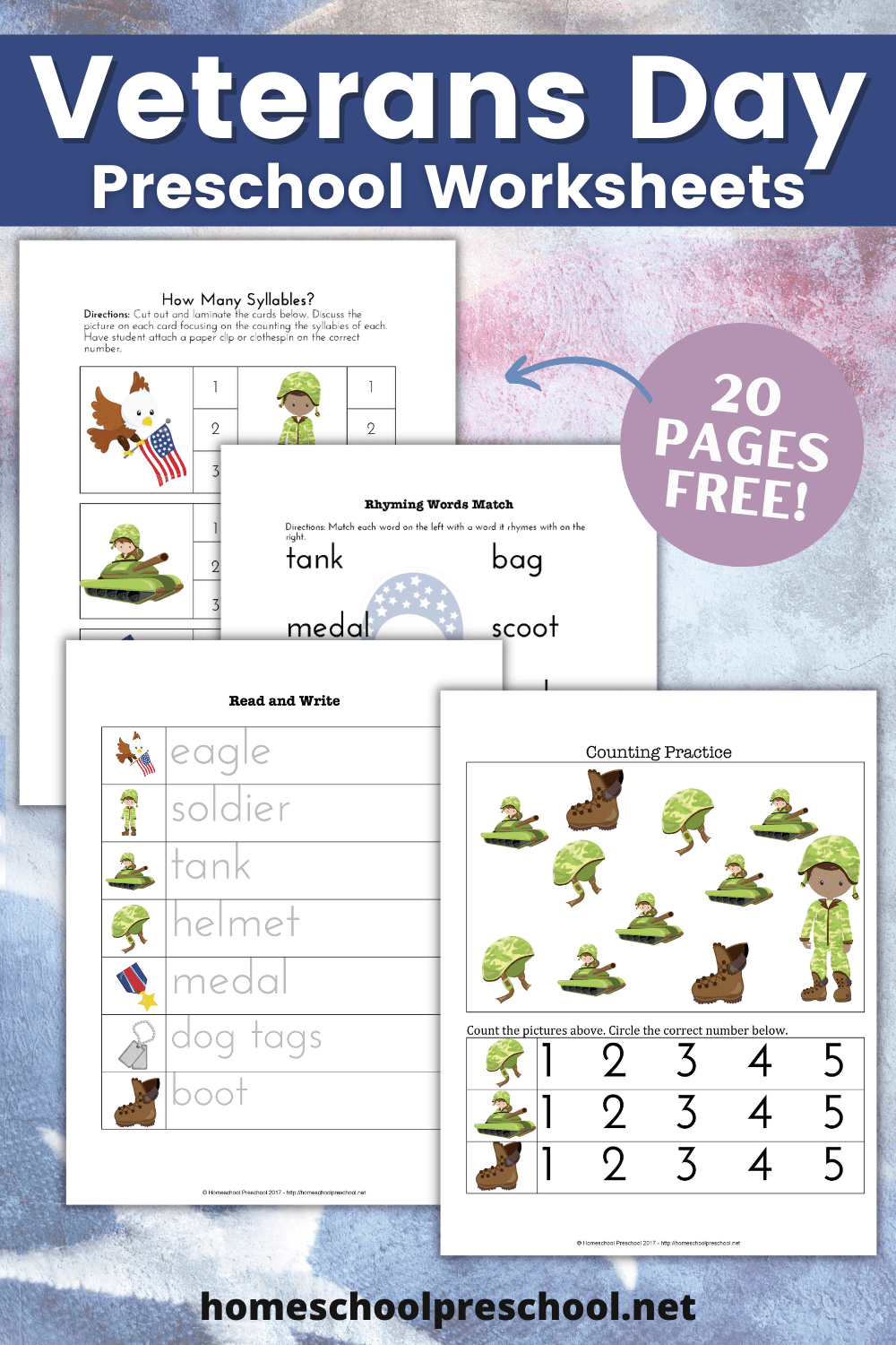 Veterans Day Preschool Unit