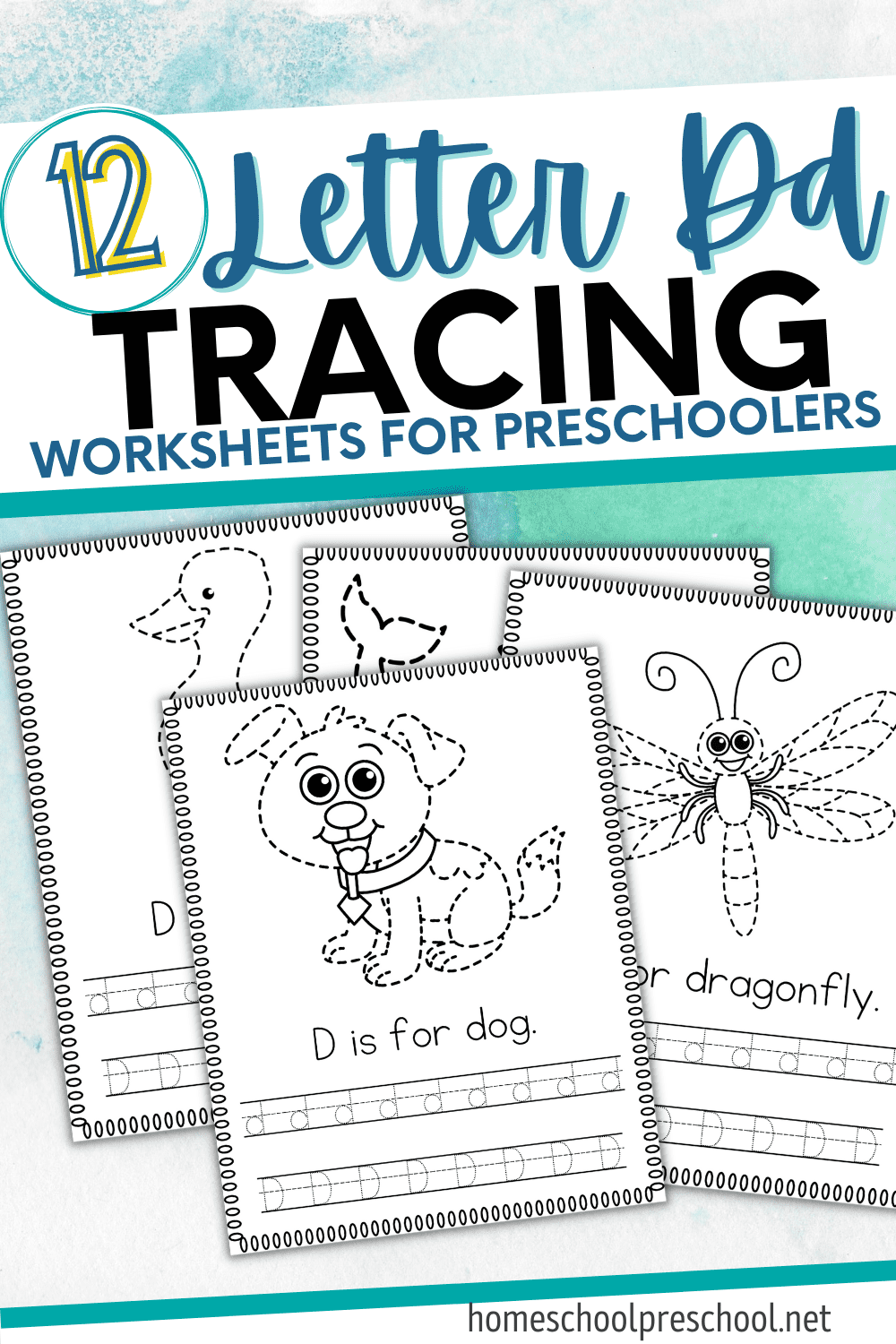 Letter D Tracing Worksheets