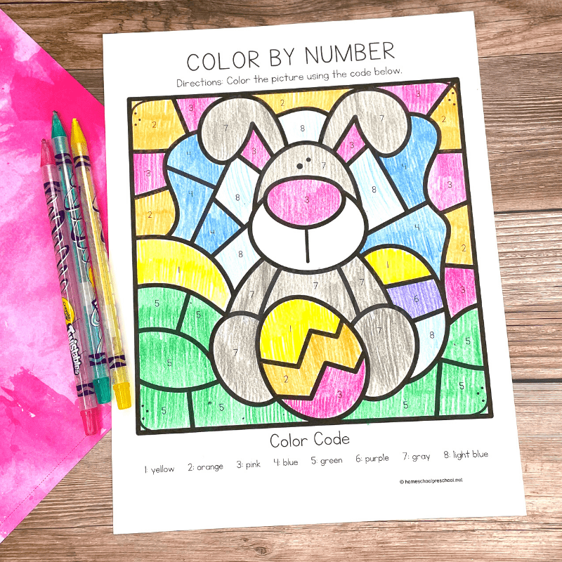Easter Color by Number