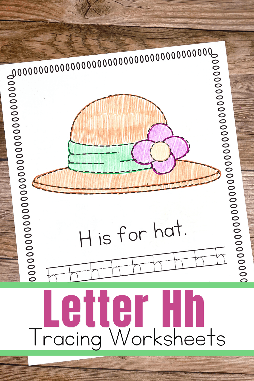 Letter H Tracing Worksheets