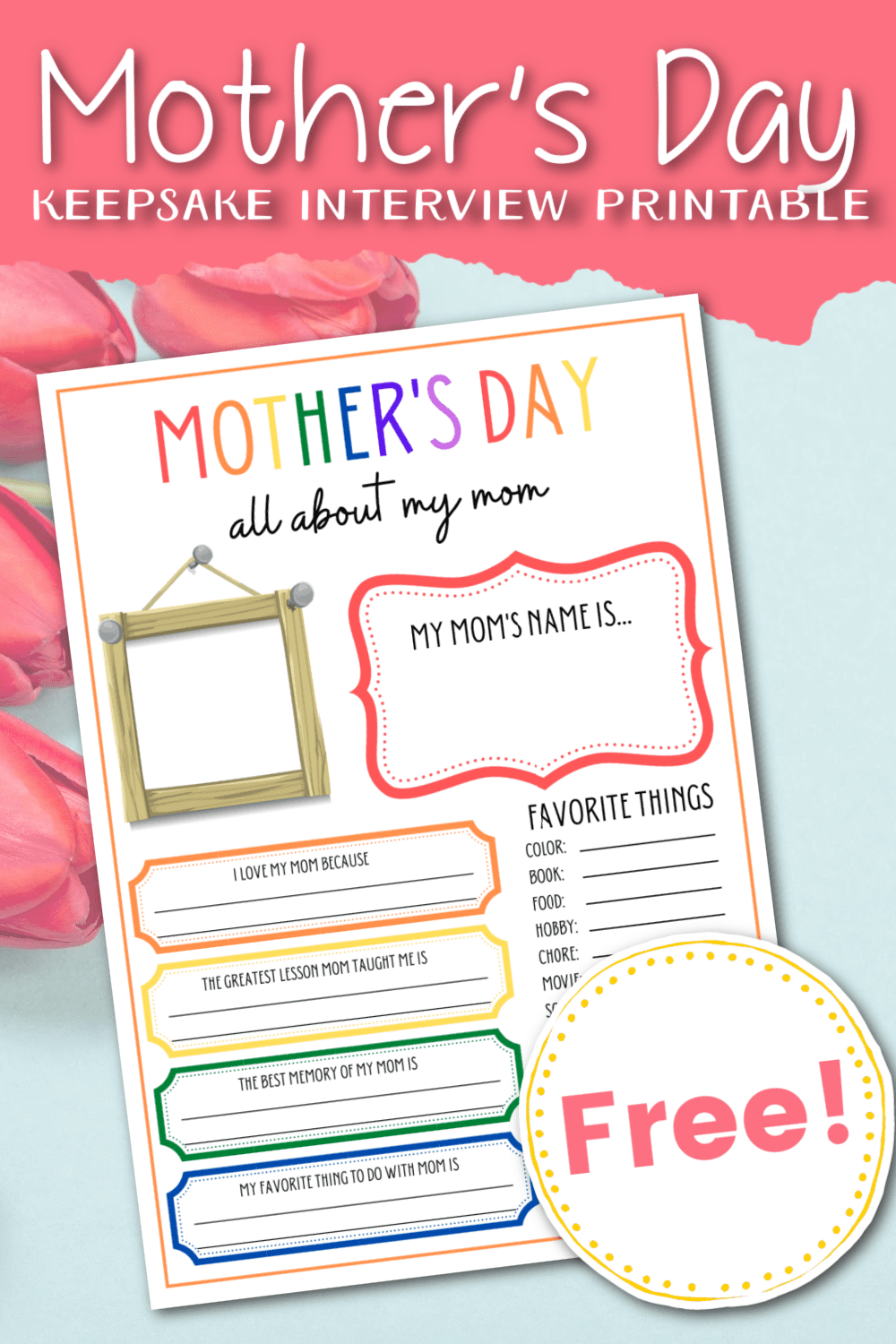 Mothers Day Printables