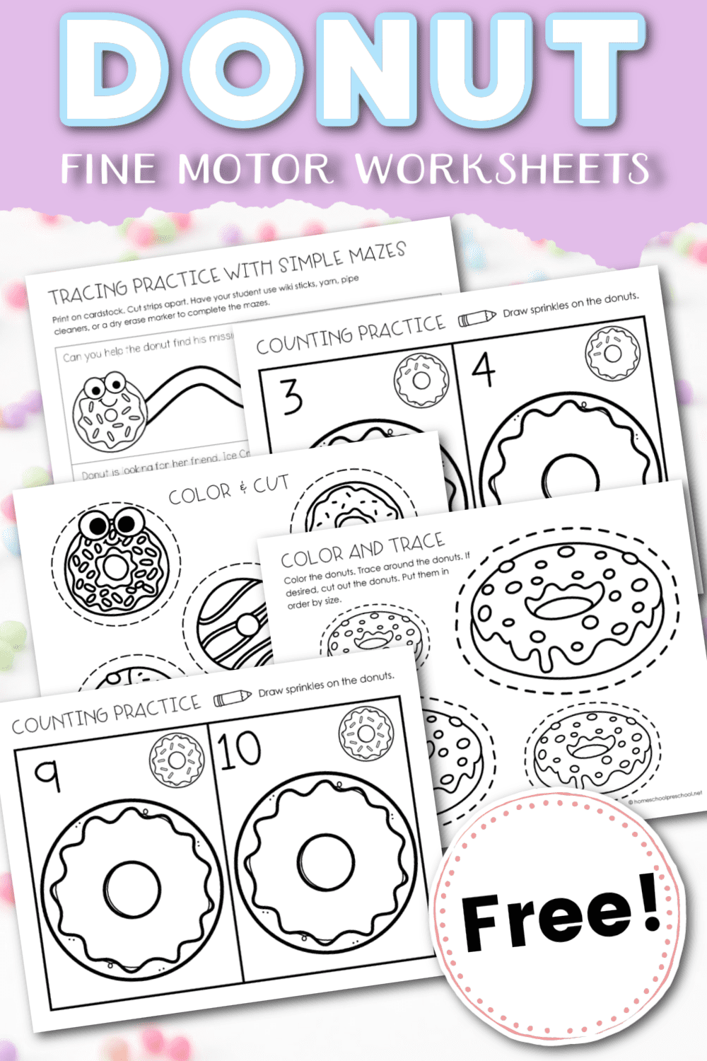 Donut Fine Motor Activities
