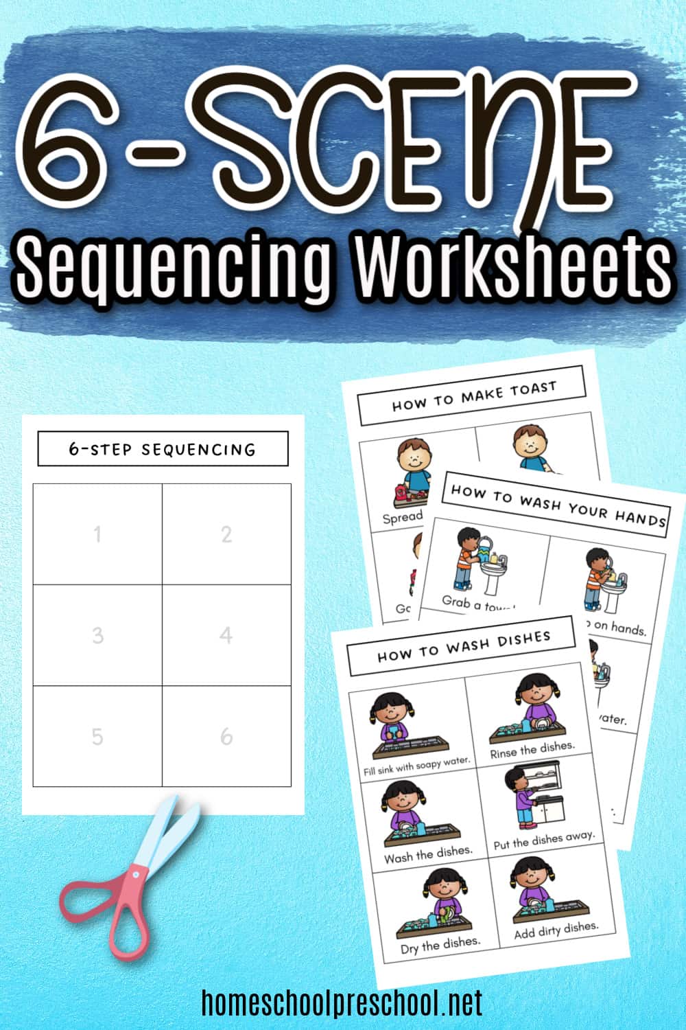 6 Scene Sequencing Cards