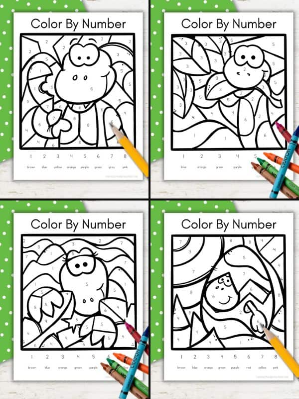 Dinosaur Color by Number