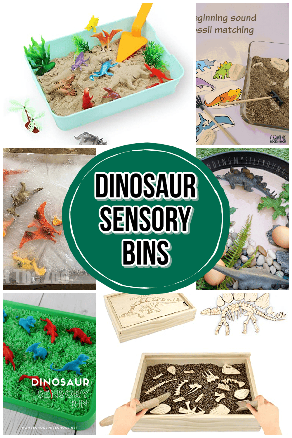 Dinosaur Sensory Bins