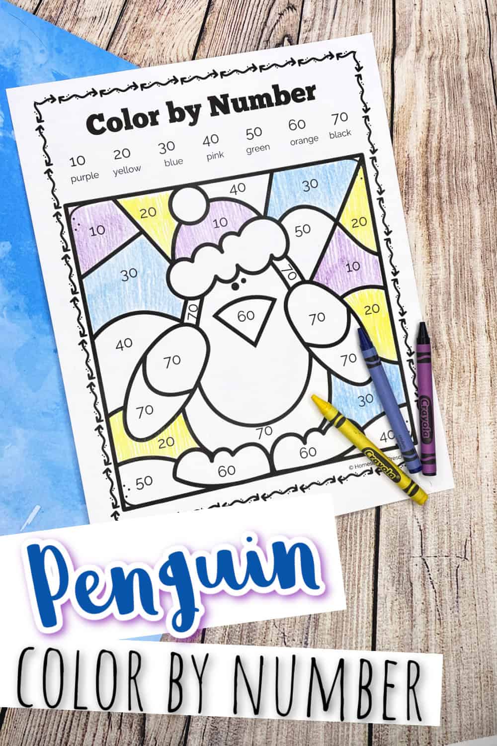 Penguin Color by Number