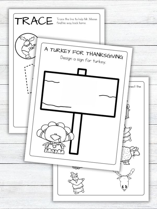 A Turkey for Thanksgiving Activities