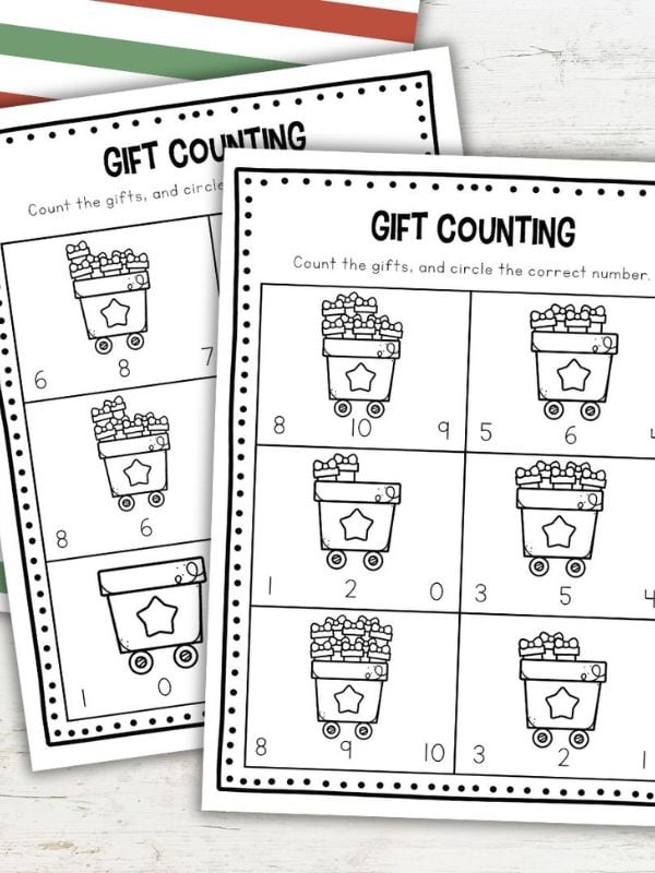 Christmas Counting for Preschool