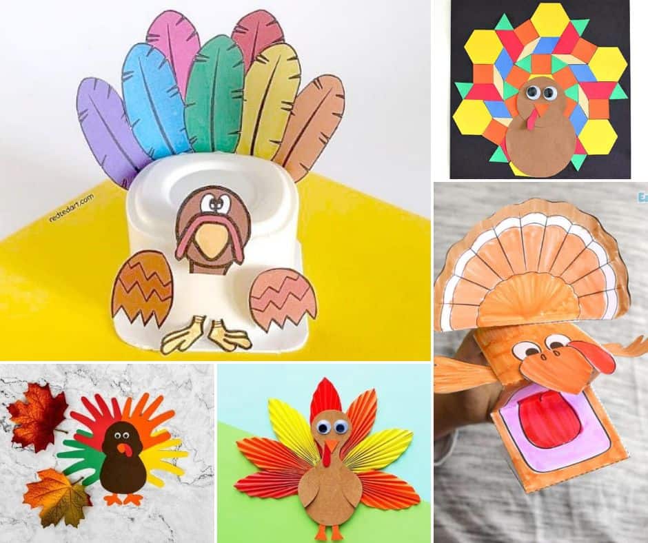 22 Easy Printable Thanksgiving Crafts