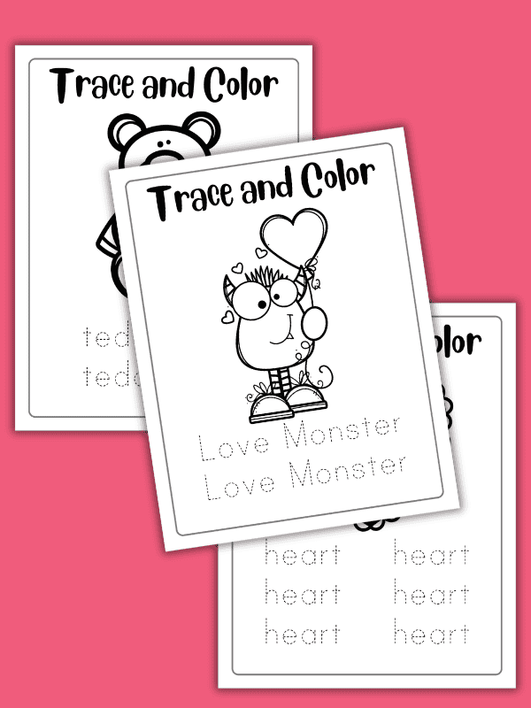 Word Tracing Worksheets