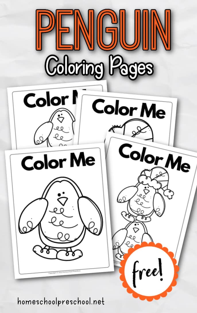 Penguin Pictures to Color