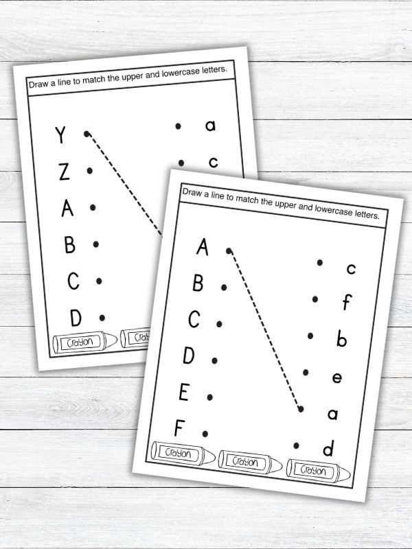 Letter Matching Printable for Preschool