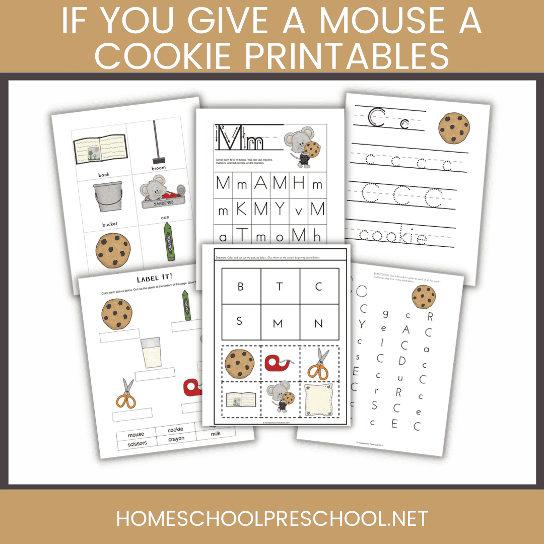 If You Give a Mouse a Cookie Printable for Preschoolers