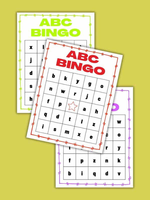 Lowercase Alphabet Bingo Printable