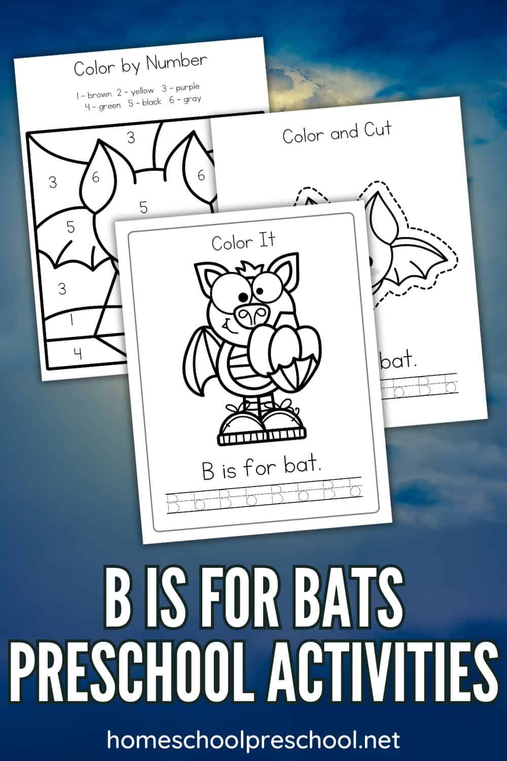 B is for Bats Printable