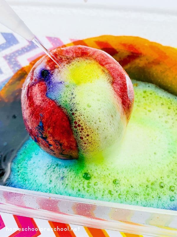 Apple Volcano Experiment for Kids: Simple Fall Science Activity