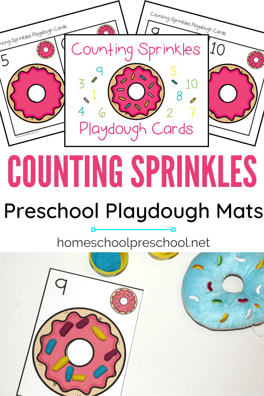 Donut Playdough Cards