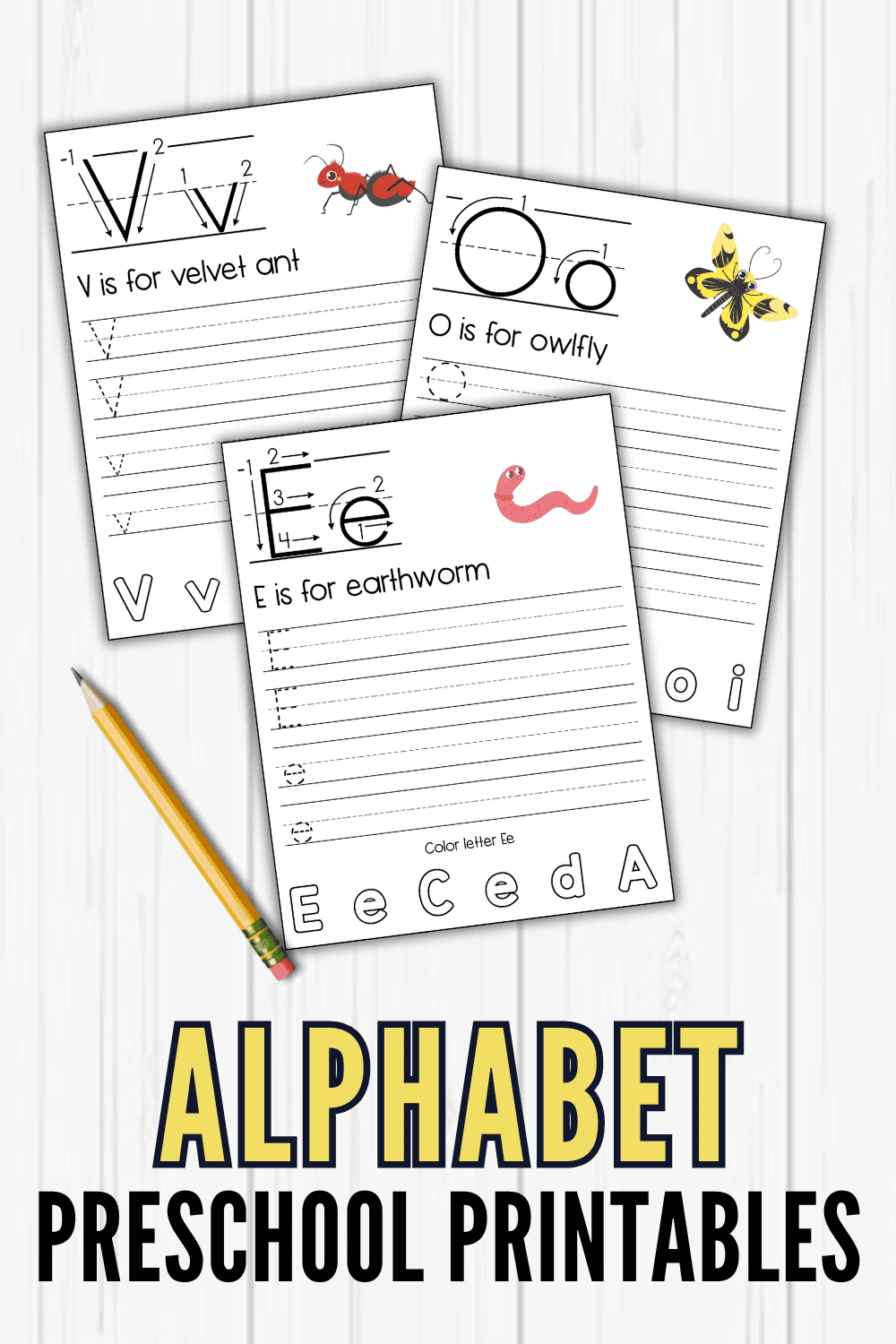 Preschool Letter Recognition Worksheets