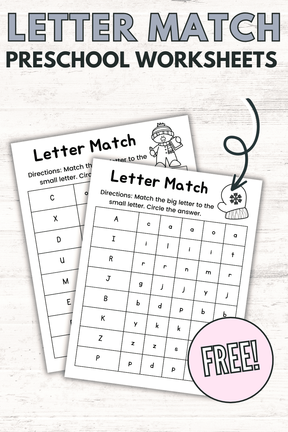 Letter Recognition Worksheets