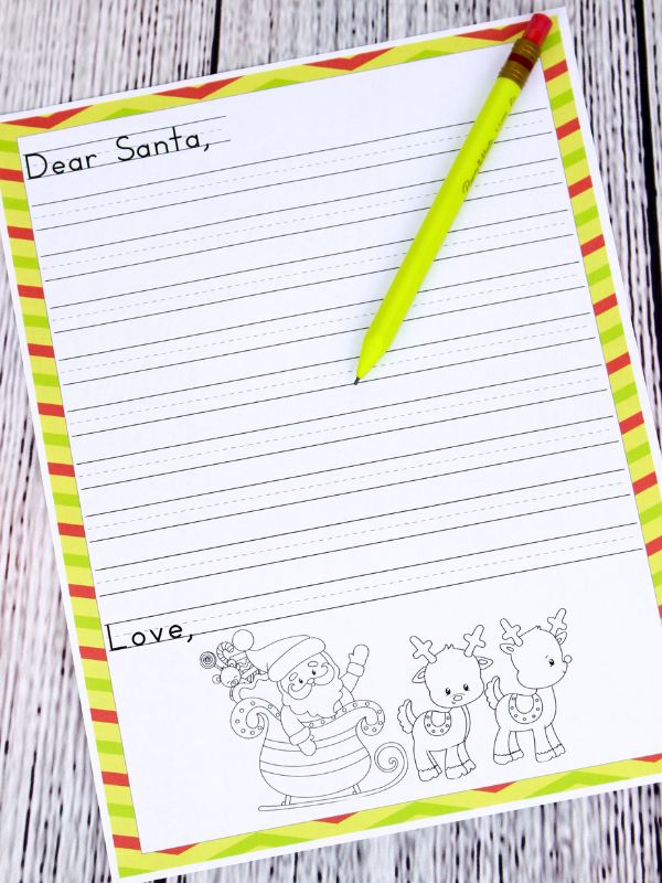 Letter to Santa Template