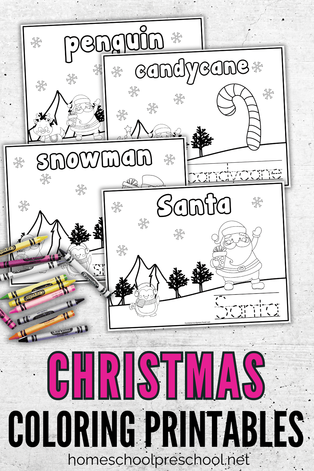 Christmas Preschool Coloring Pages