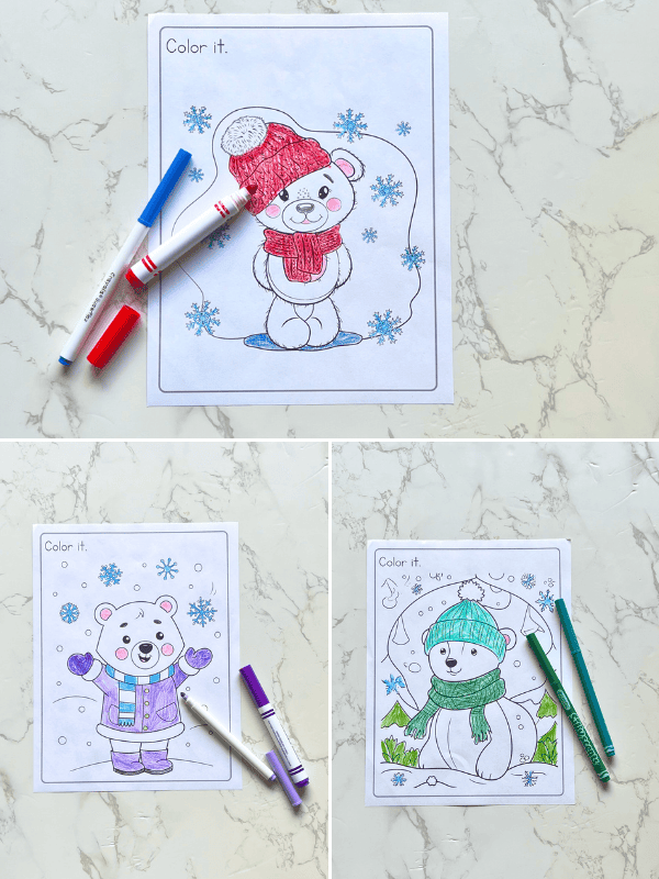 Polar Bear Coloring Pages