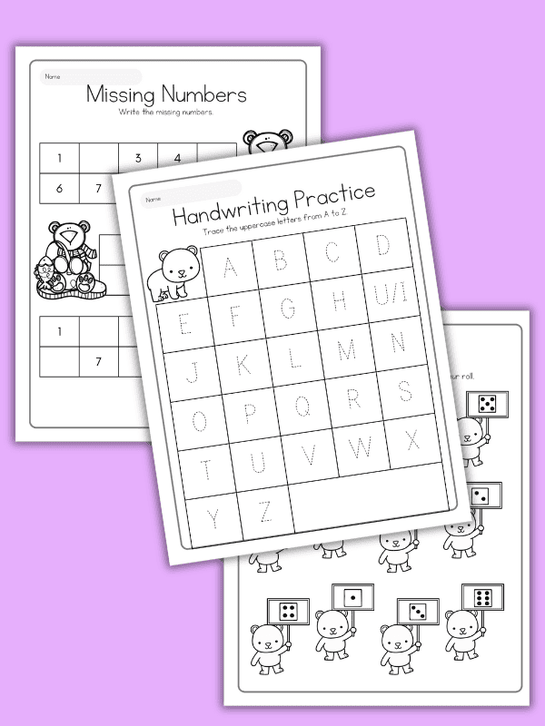 Printable Polar Bear Worksheets