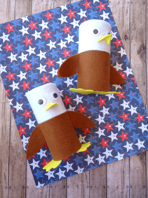 Bald Eagle Toilet Paper Roll Craft