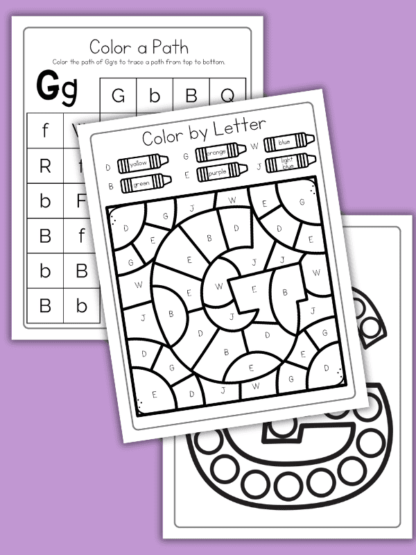 Letter G Worksheets