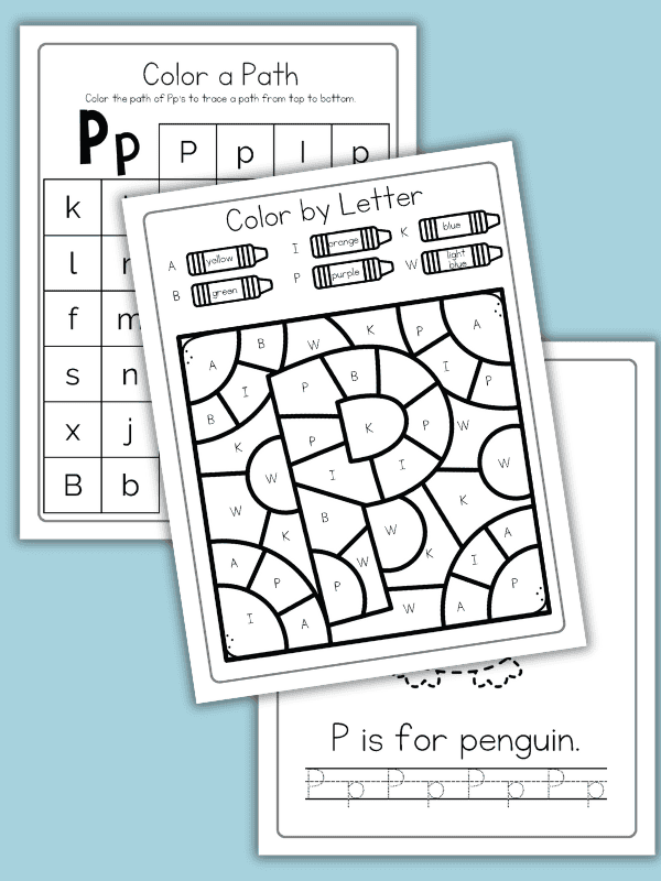 Letter P Worksheets