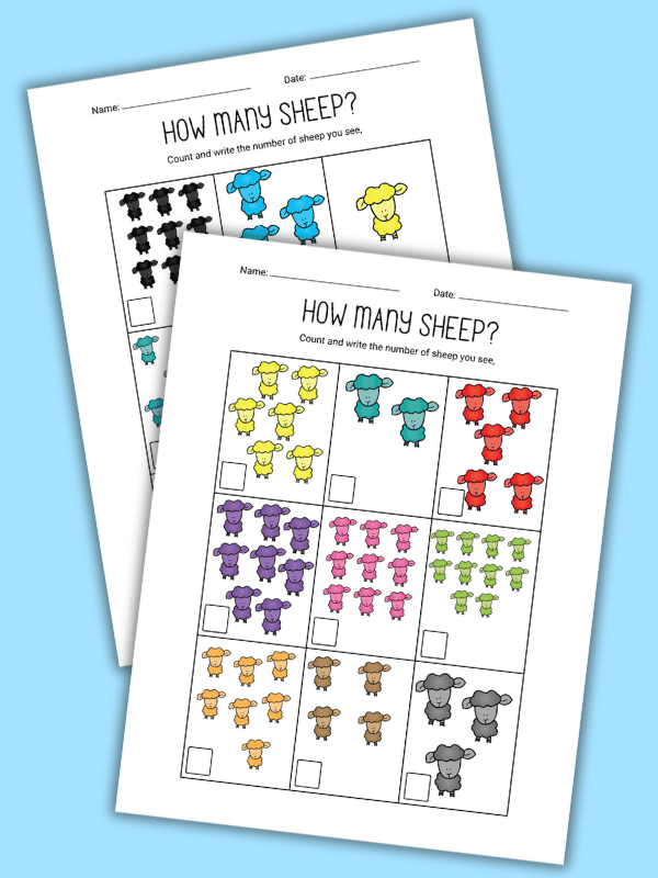 Counting Sheep Worksheet