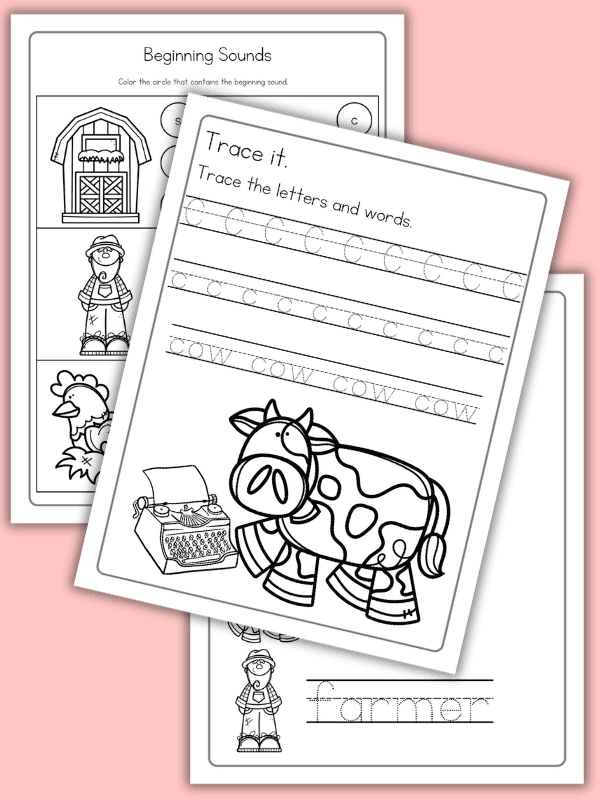 Click Clack Moo Cows That Type Worksheets