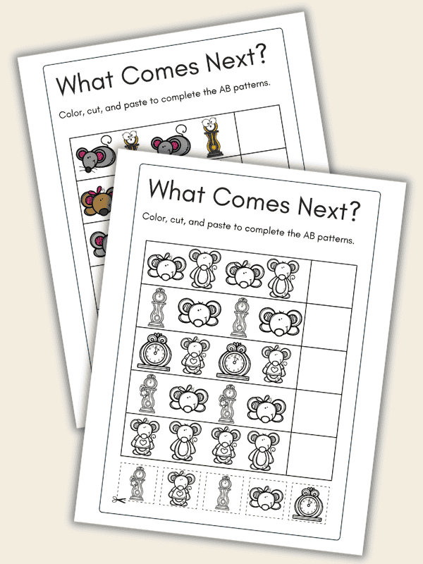 Hickory Dickory Dock AB Patterns