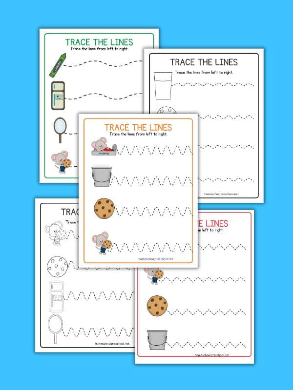 If You Give a Mouse a Cookie Line Tracing Worksheets