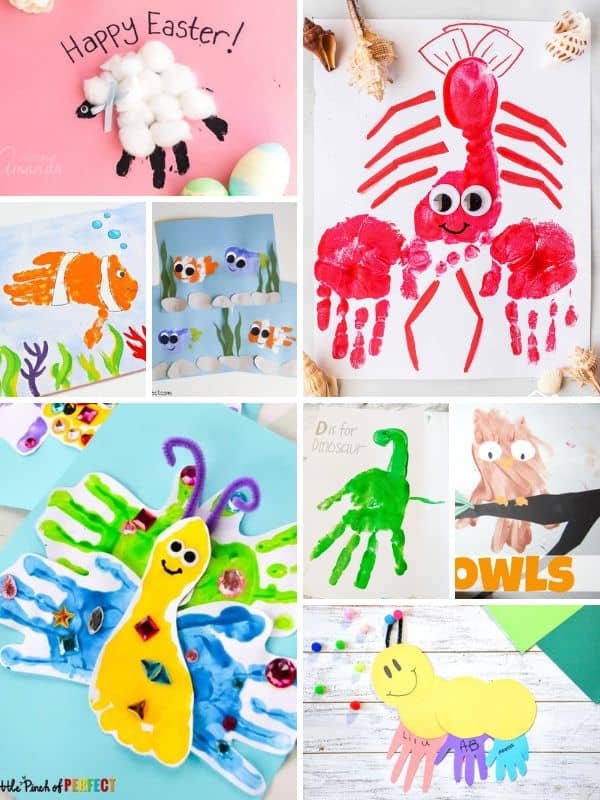 Handprint Animal Crafts