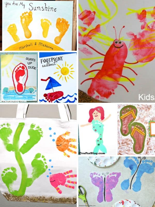Summer Footprint Art