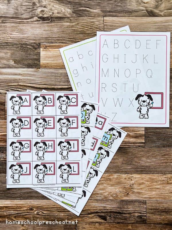 Back to School Letter Tracing Worksheets