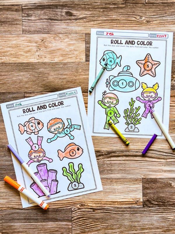 Ocean Counting Activity