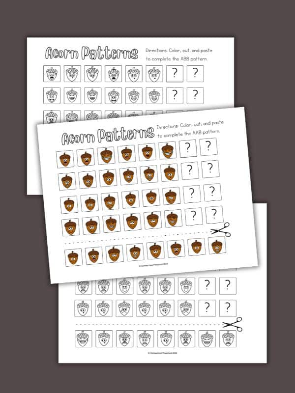 Acorn Pattern Printable