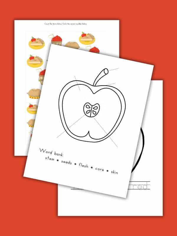 A is for Apple Printable