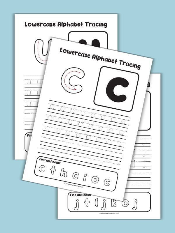 Lowercase Alphabet Worksheets