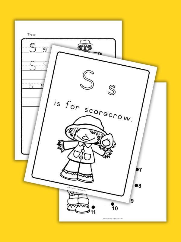 Scarecrow Alphabet Worksheets