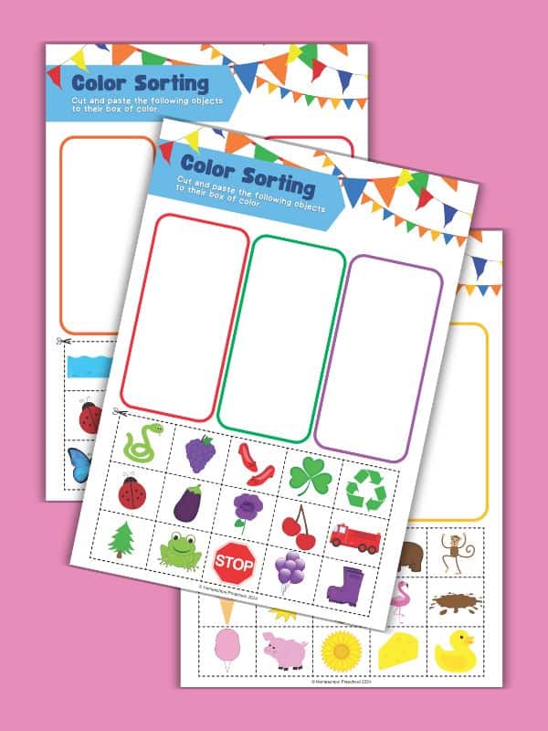 Color Sorting Printable