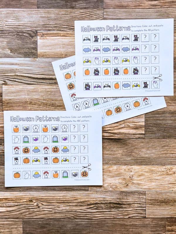 Halloween Patterns for Preschool