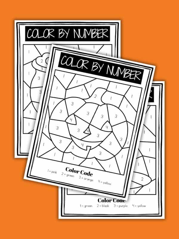 Halloween Color By Number Printable
