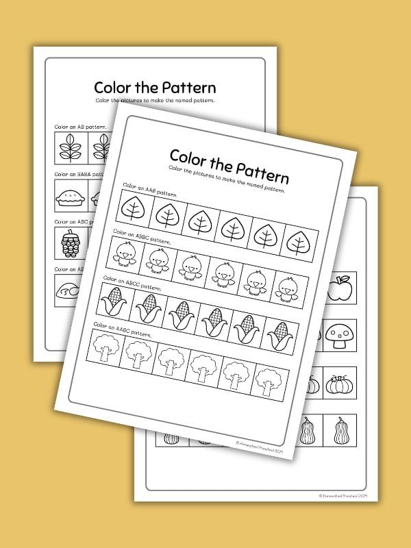 Pattern Sequencing Worksheets