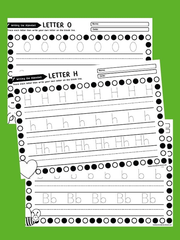 Writing Letters of the Alphabet