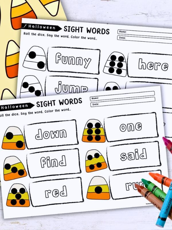 Halloween Sight Words