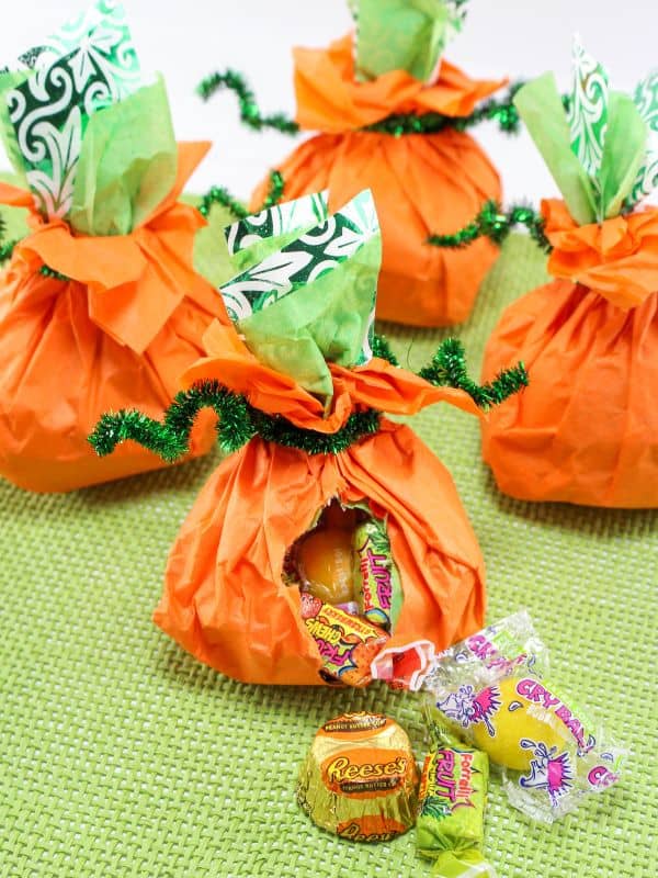 Candy Stuffed Pumpkins Craft